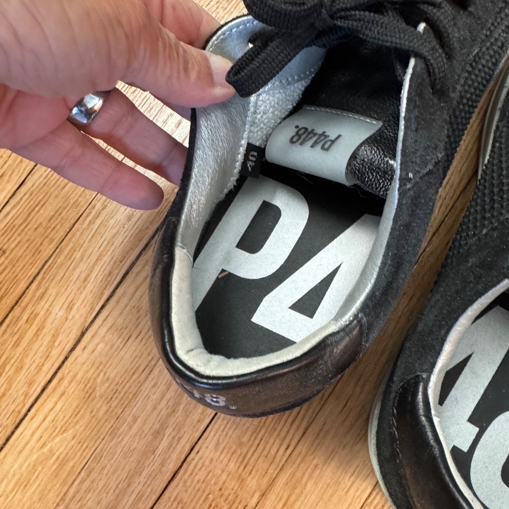 Women’s P448 black suede sneakers - Picture 2 of 3